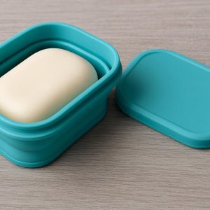 Collapsible Silicone Soap Case for Travel & Camping