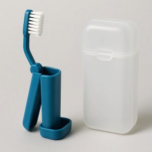 Foldable Travel Toothbrush Holder with Carry Case