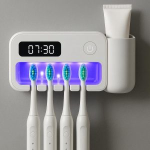 Smart Toothbrush Holder with UV Sanitization