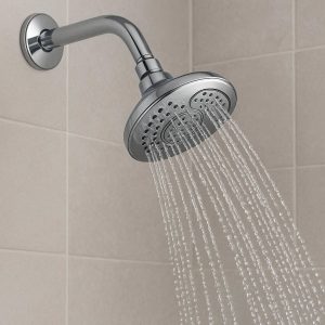 Wall-Mounted Shower Head with Dual Spray Function